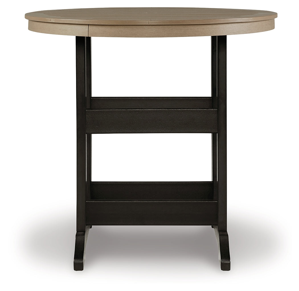 Fairen Trail Black/Driftwood Bar Table from Ashley Furniture - Luna Furniture