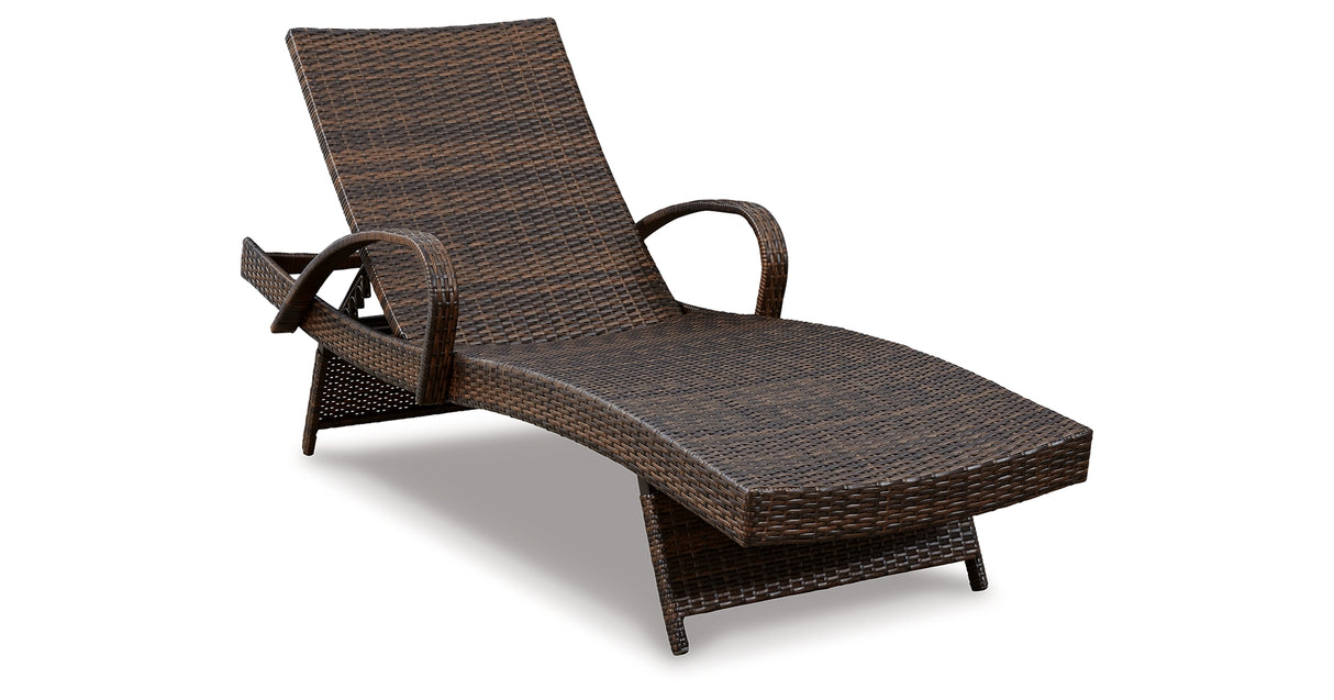 Kantana Brown Chaise Lounge from Ashley Furniture - Luna Furniture