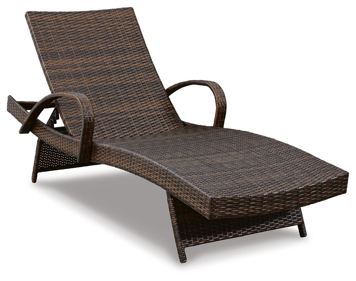 Kantana Brown Chaise Lounge from Ashley Furniture - Luna Furniture