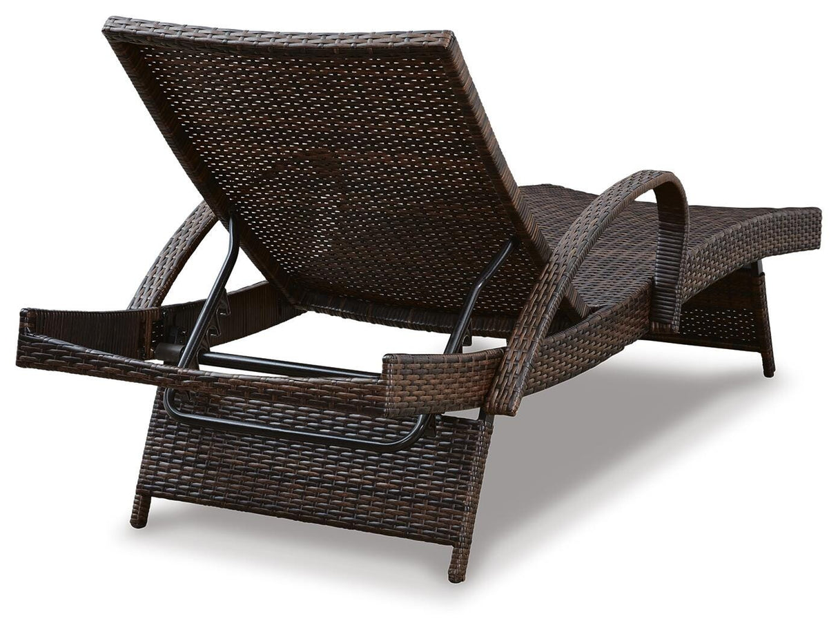 Kantana Brown Chaise Lounge from Ashley Furniture - Luna Furniture