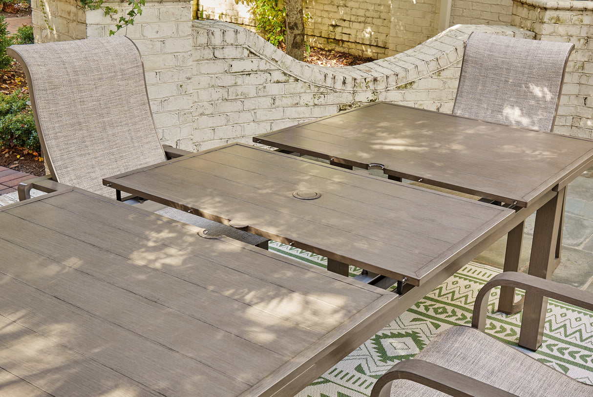 Beach Front Beige Outdoor Dining Table from Ashley - Luna Furniture