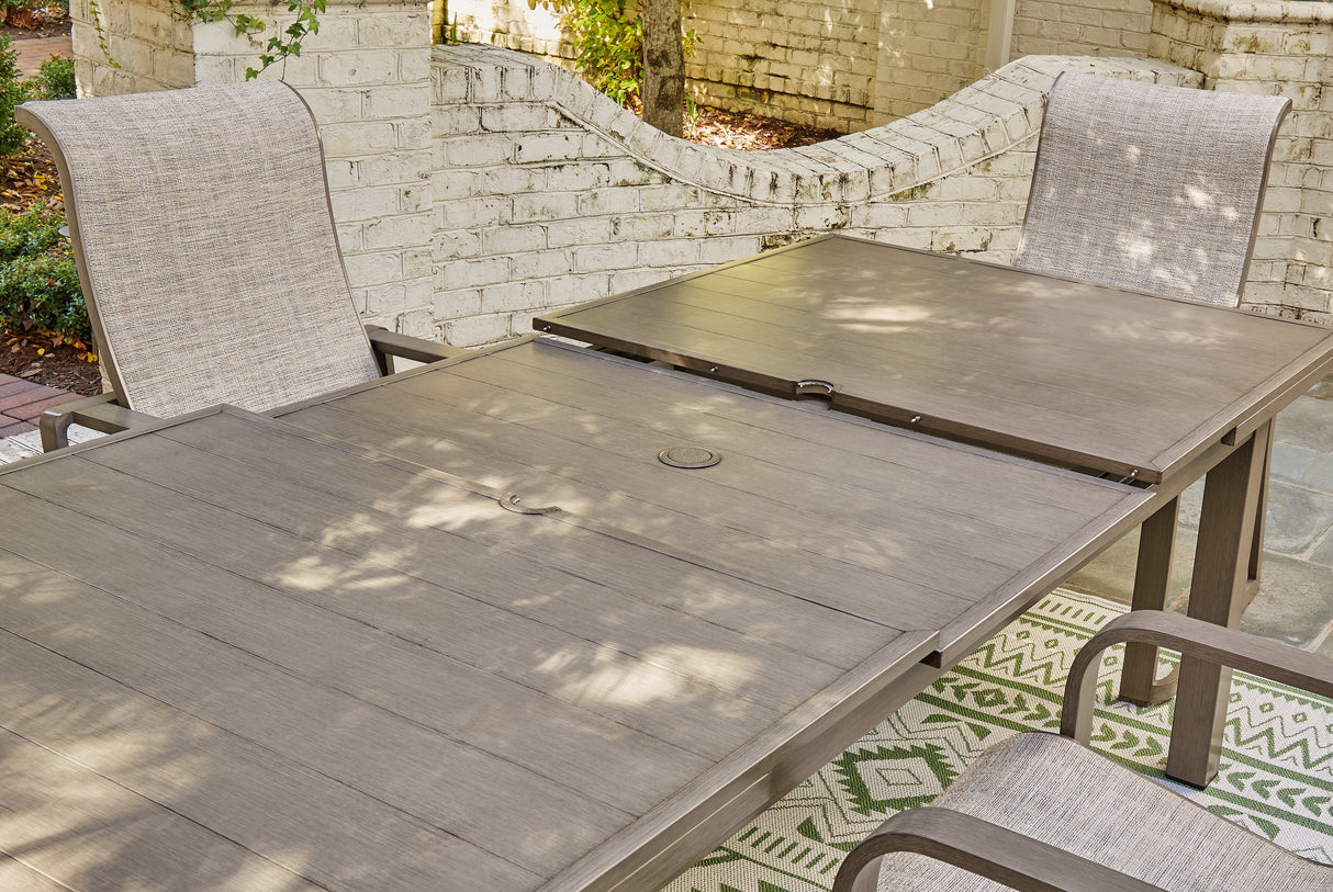 Beach Front Beige Outdoor Dining Table from Ashley - Luna Furniture