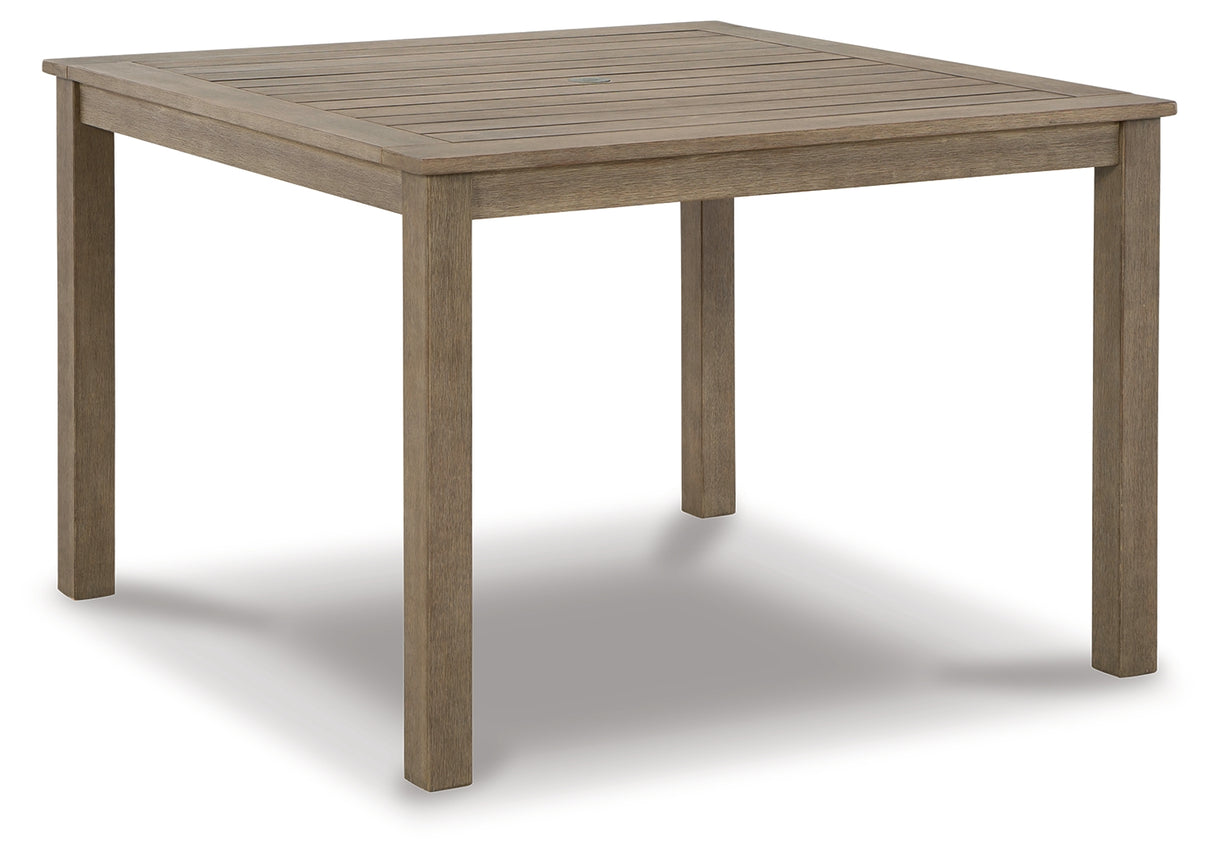 Aria Plains Brown Outdoor Dining Table from Ashley - Luna Furniture