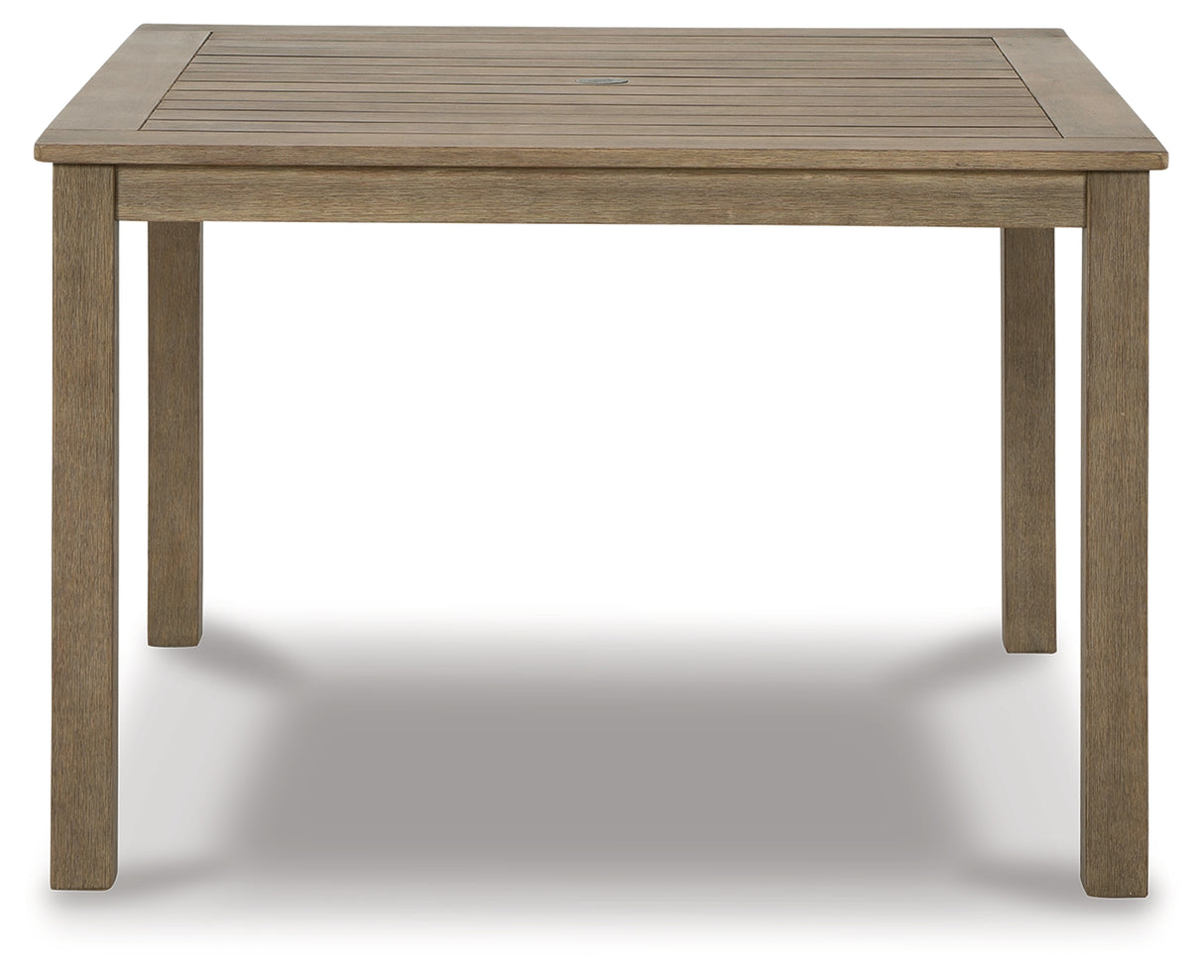 Aria Plains Brown Outdoor Dining Table from Ashley - Luna Furniture
