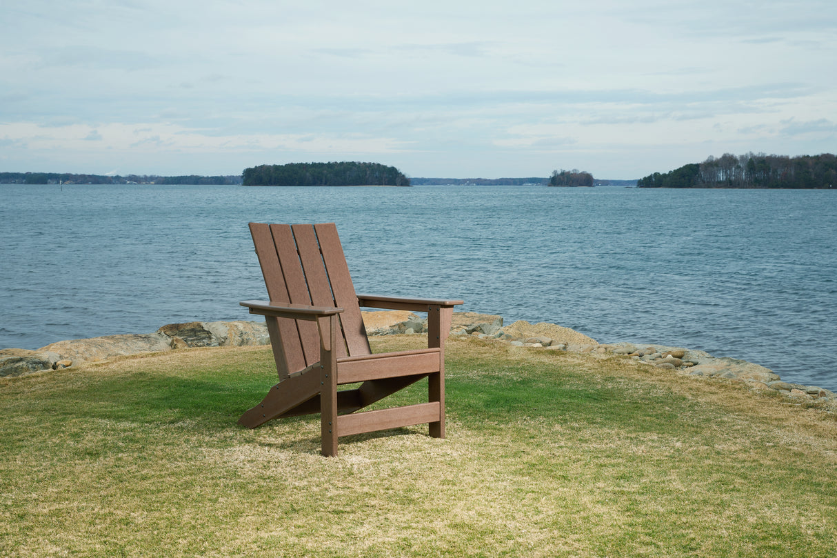 Emmeline Brown Adirondack Chair from Ashley - Luna Furniture