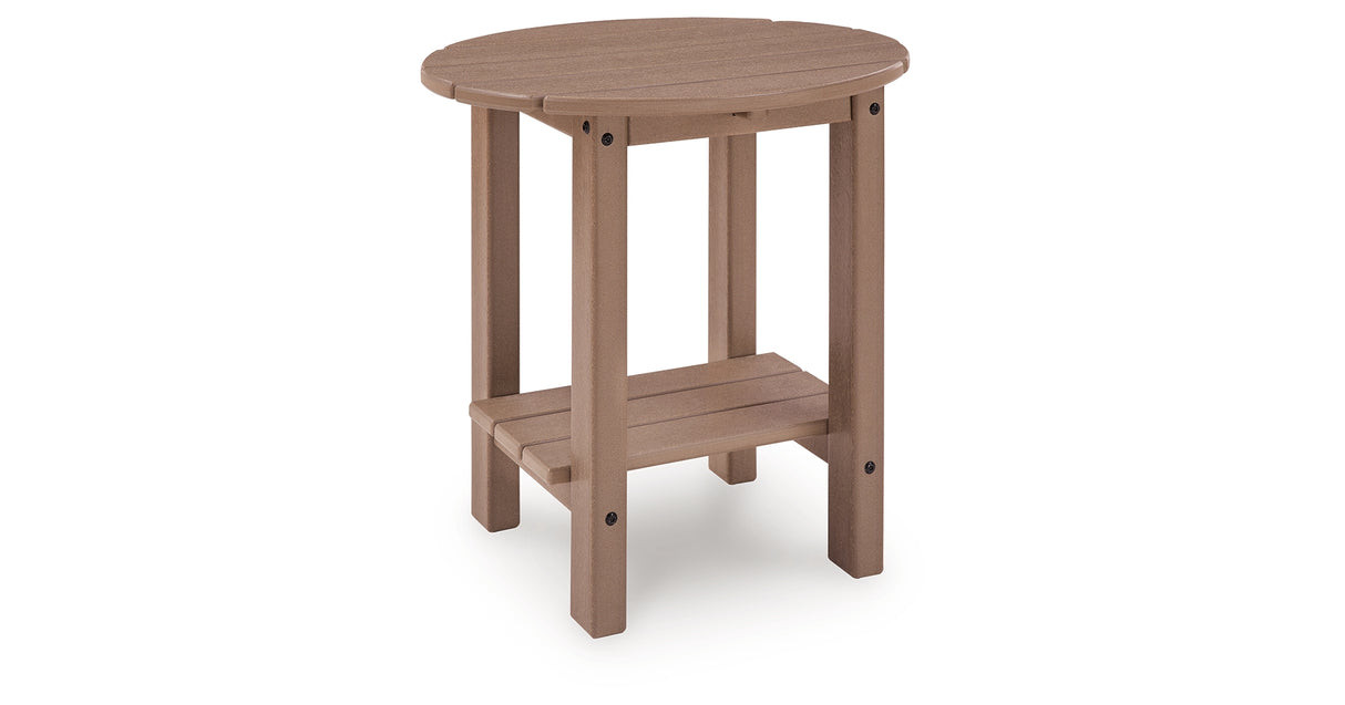Grover Beach Driftwood Outdoor End Table from Ashley - Luna Furniture