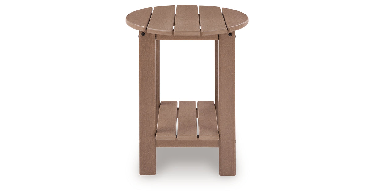 Grover Beach Driftwood Outdoor End Table from Ashley - Luna Furniture