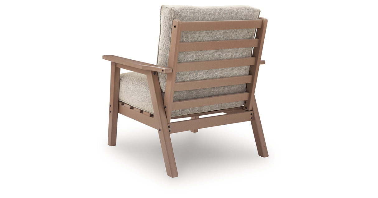 Grover Beach Driftwood Outdoor Lounge Chair with Cushion (Set of 2) from Ashley Furniture - Luna Furniture