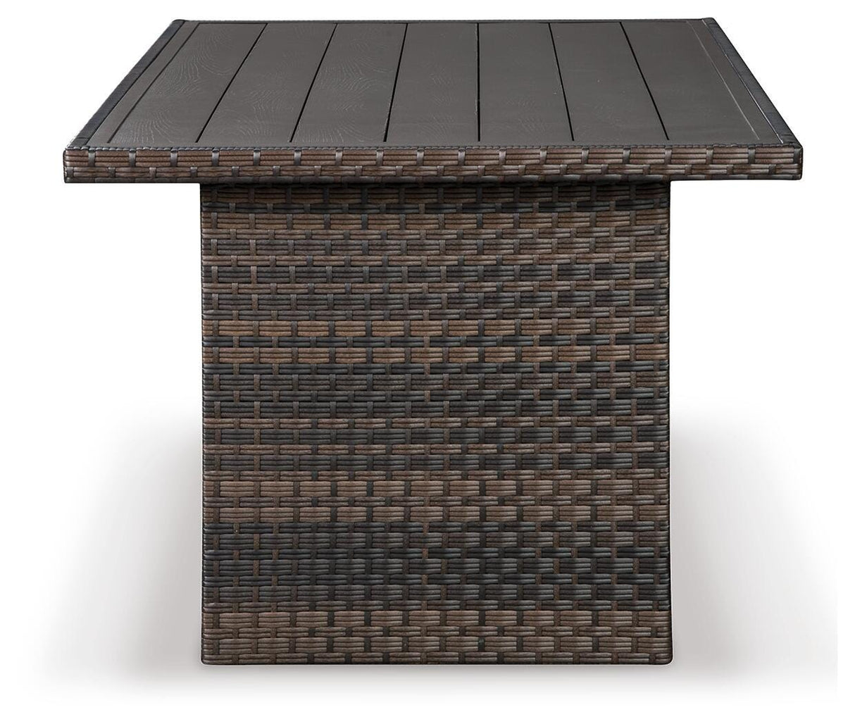 Easy Isle Dark Brown/Beige Multi-Use Table from Ashley Furniture - Luna Furniture