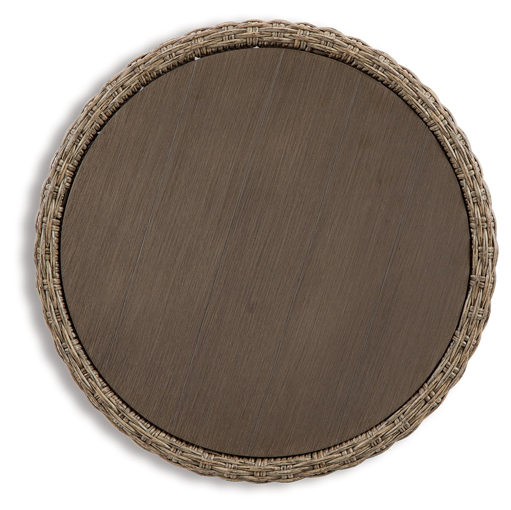 DANSON Beige Outdoor End Table from Ashley Furniture - Luna Furniture