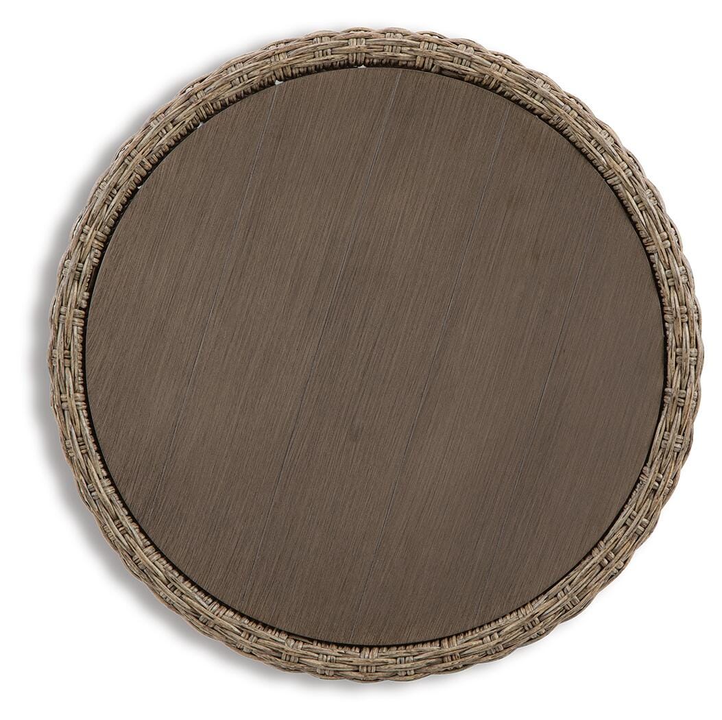 DANSON Beige Outdoor End Table from Ashley Furniture - Luna Furniture