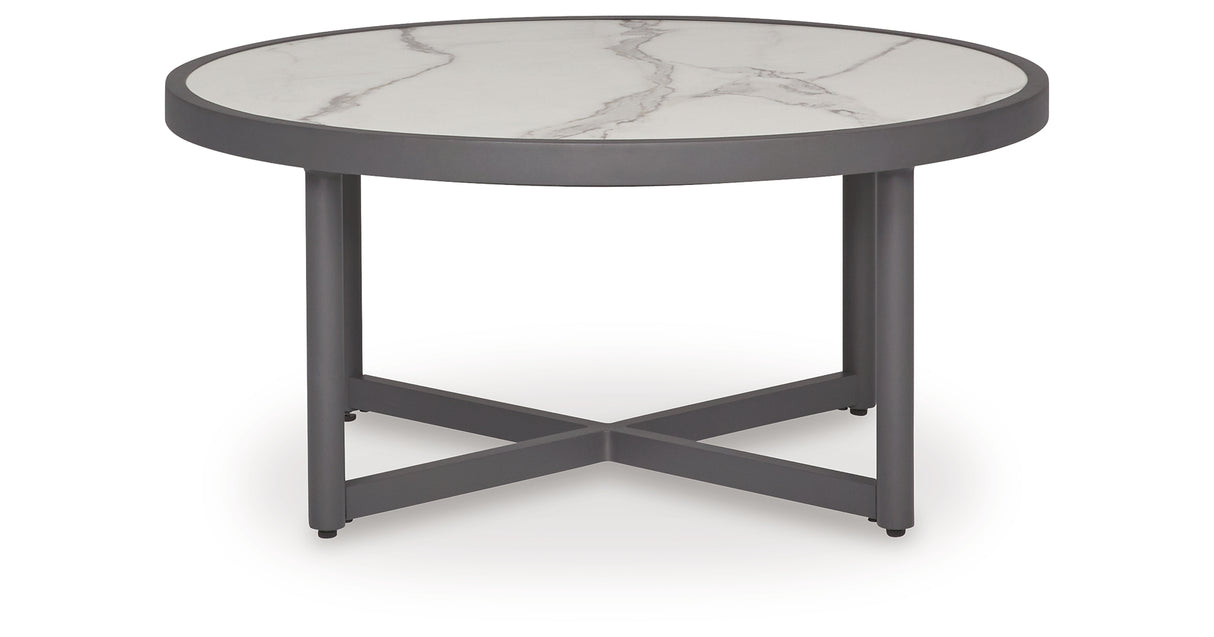 Ocean Beach Gray Outdoor Coffee Table from Ashley Furniture - Luna Furniture