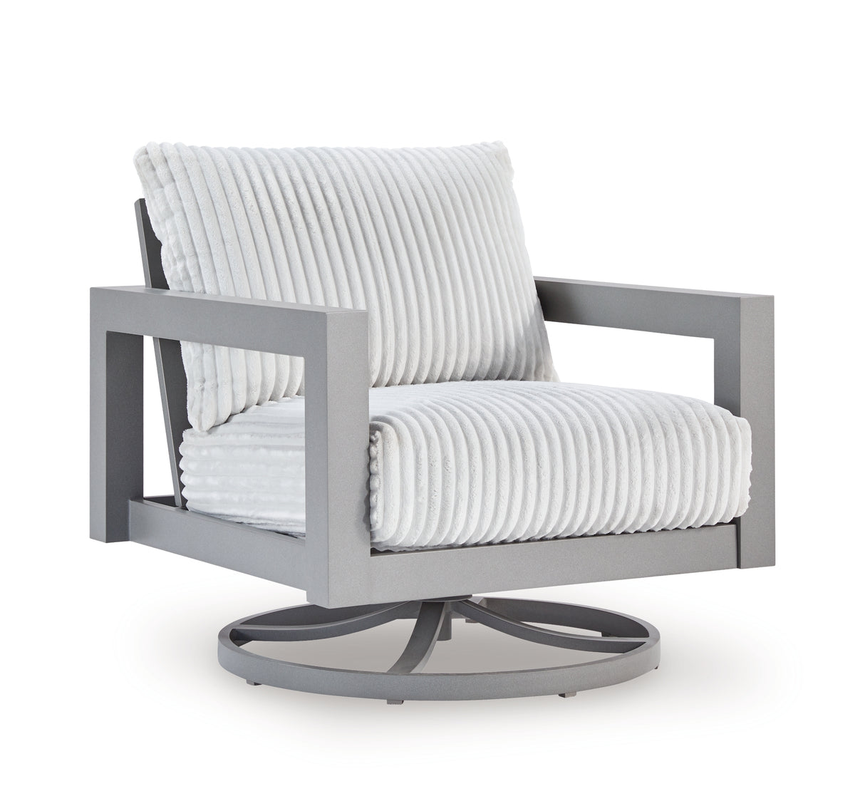 Hurley Park Outdoor Sofa and 2 Chairs with Coffee Table in Gray from Ashley Furniture - Luna Furniture