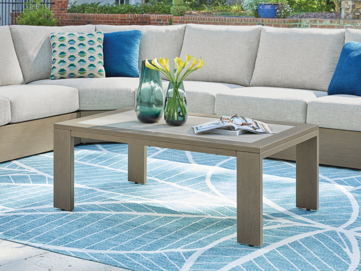 Kimpton Isle Brown Outdoor Coffee Table from Ashley - Luna Furniture
