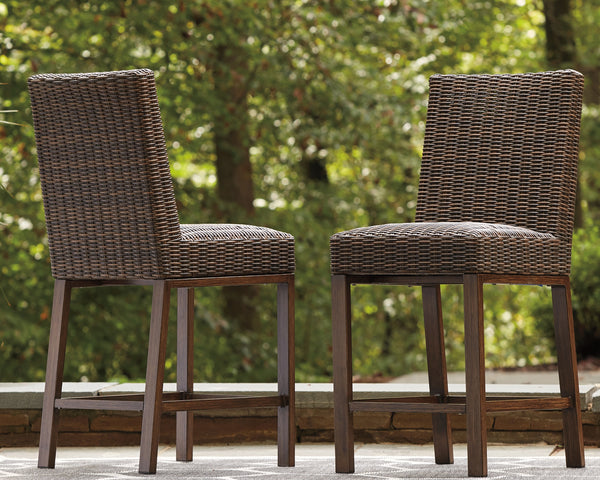 Paradise Trail Medium Brown Bar Stool (Set of 2)
