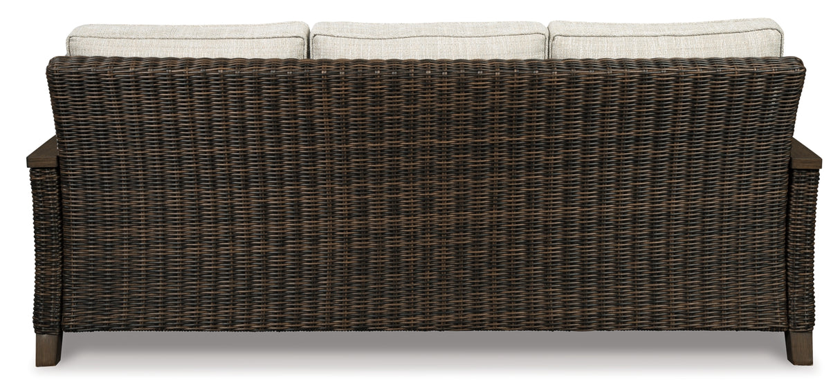 Paradise Trail Medium Brown Sofa with Cushion from Ashley Furniture - Luna Furniture