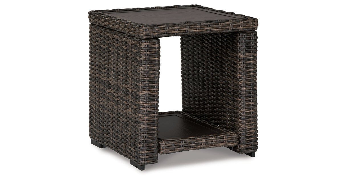 Grasson Lane Brown End Table from Ashley Furniture - Luna Furniture