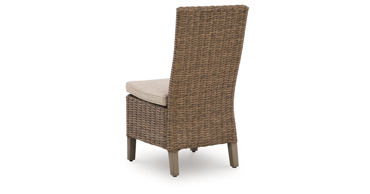 Laguna Heights Beige Side Chair with Cushion (Set of 2) from Ashley Furniture - Luna Furniture