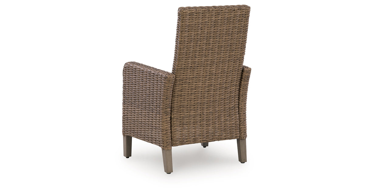 Laguna Heights Beige Arm Chair with Cushion (Set of 2) from Ashley Furniture - Luna Furniture