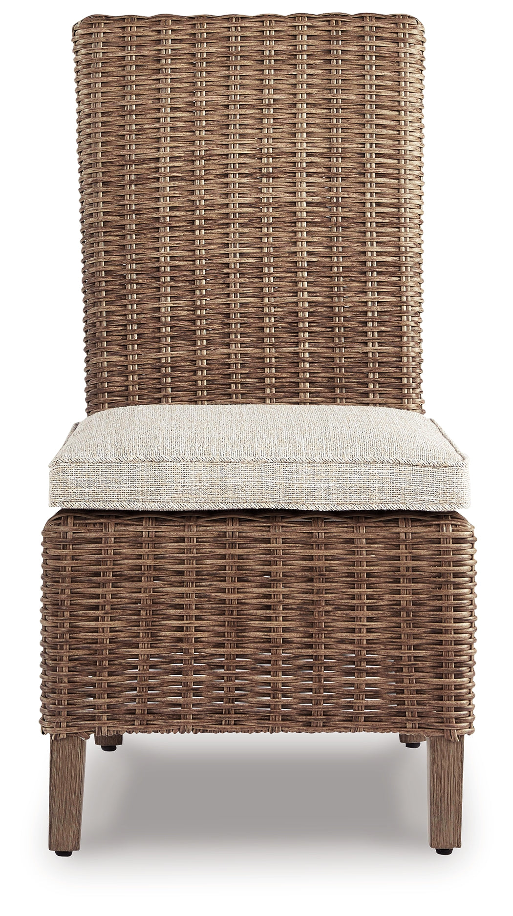 Beachcroft Beige Outdoor Side Chair with Cushion (Set of 2) from Ashley - Luna Furniture