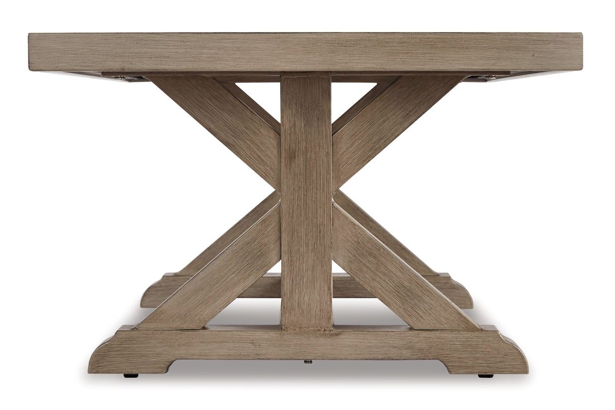 Beachcroft Beige Outdoor Coffee Table from Ashley - Luna Furniture