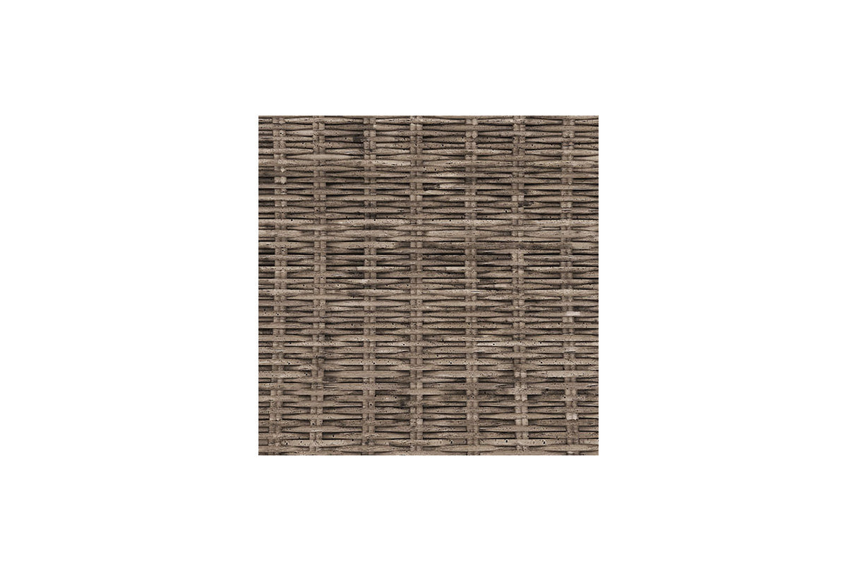 Beachcroft Beige 5-Piece Outdoor Fire Pit Table with 4 Chairs from Ashley - Luna Furniture