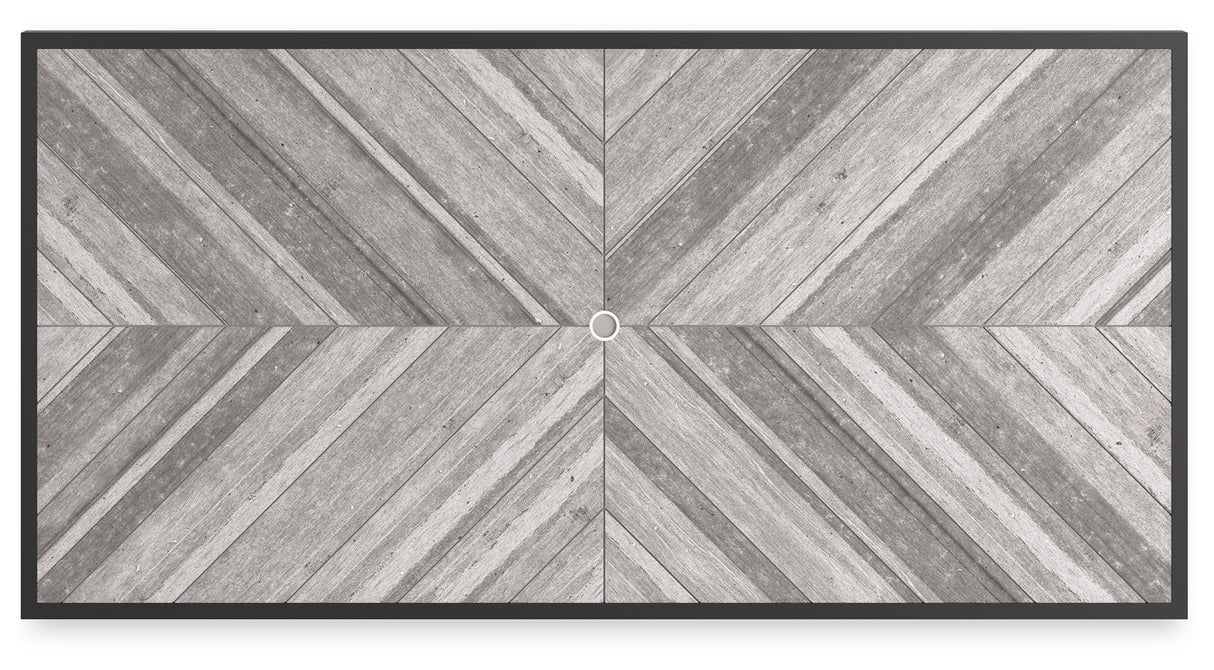 Beachcroft Black/Light Gray Outdoor Dining Table from Ashley Furniture - Luna Furniture