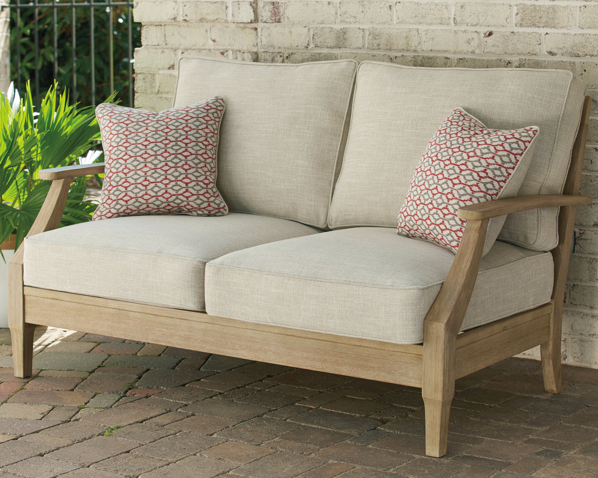 Clare View Beige Loveseat with Cushion from Ashley Furniture - Luna Furniture