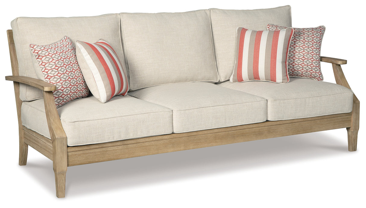 Clare View Beige Sofa with Cushion from Ashley - Luna Furniture