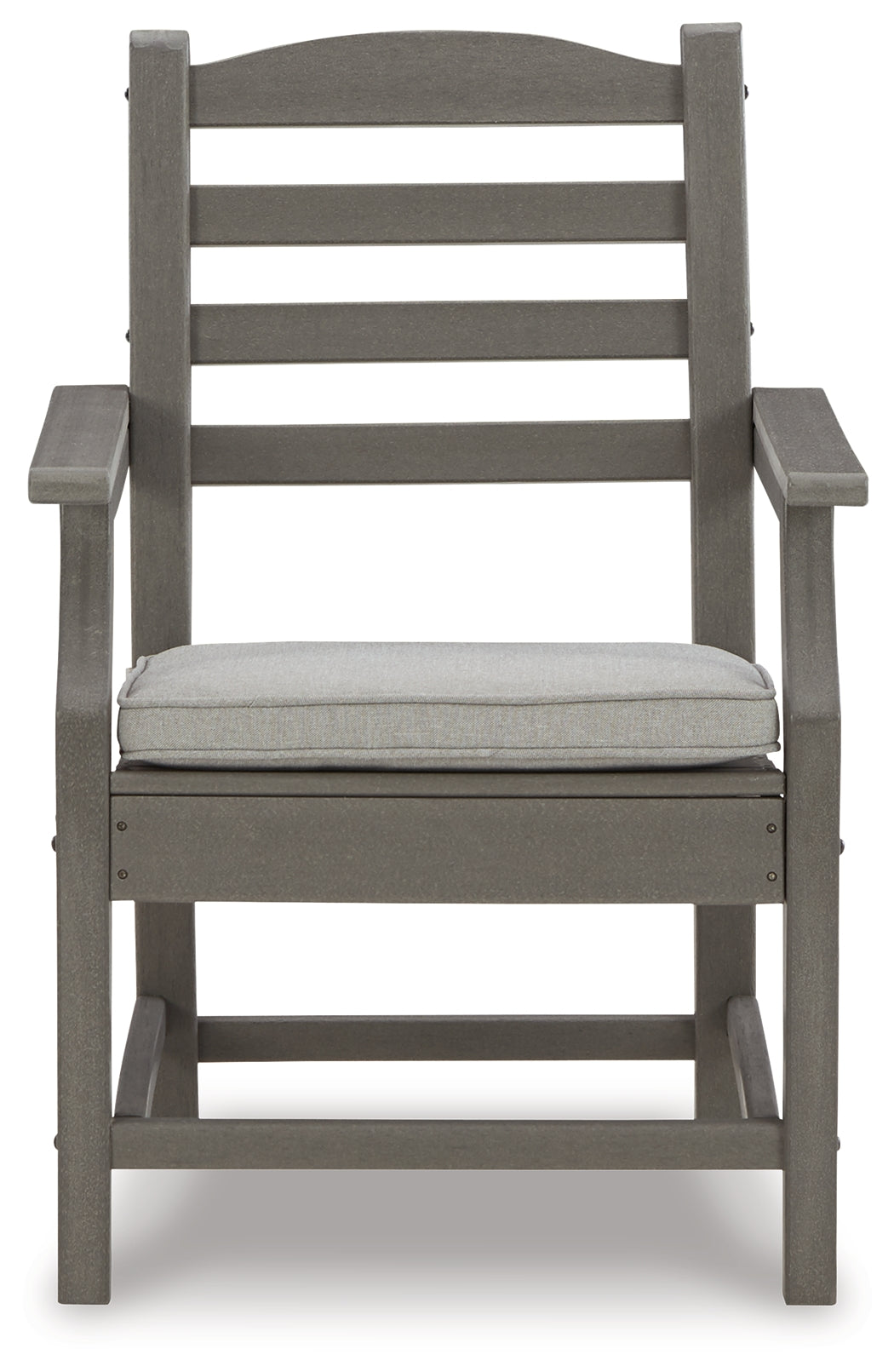 Visola Gray Arm Chair with Cushion (Set of 2) from Ashley Furniture - Luna Furniture