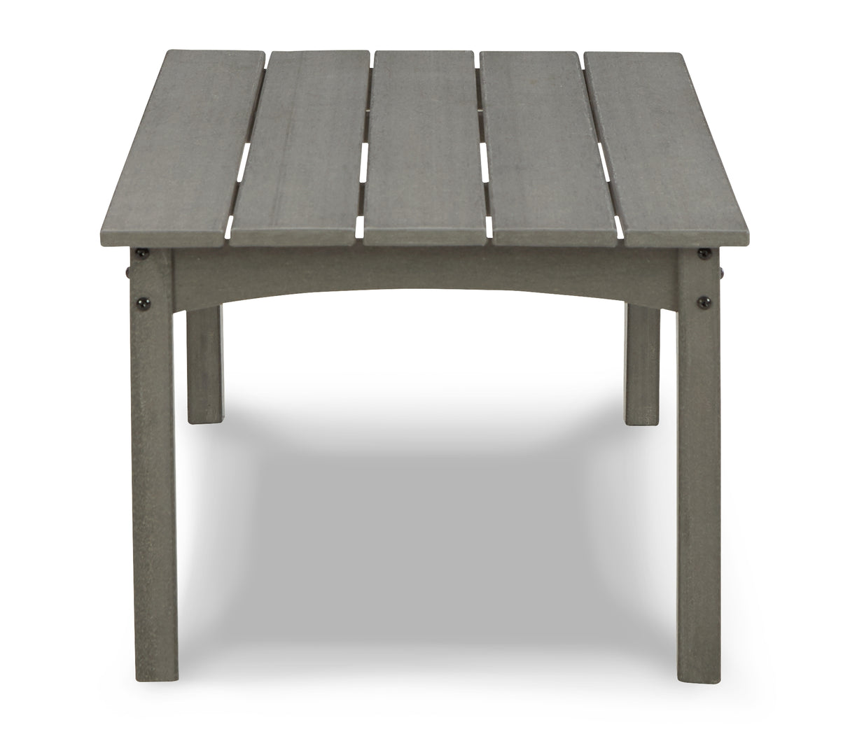Visola Outdoor Loveseat with Coffee Table in Gray from Ashley Furniture - Luna Furniture