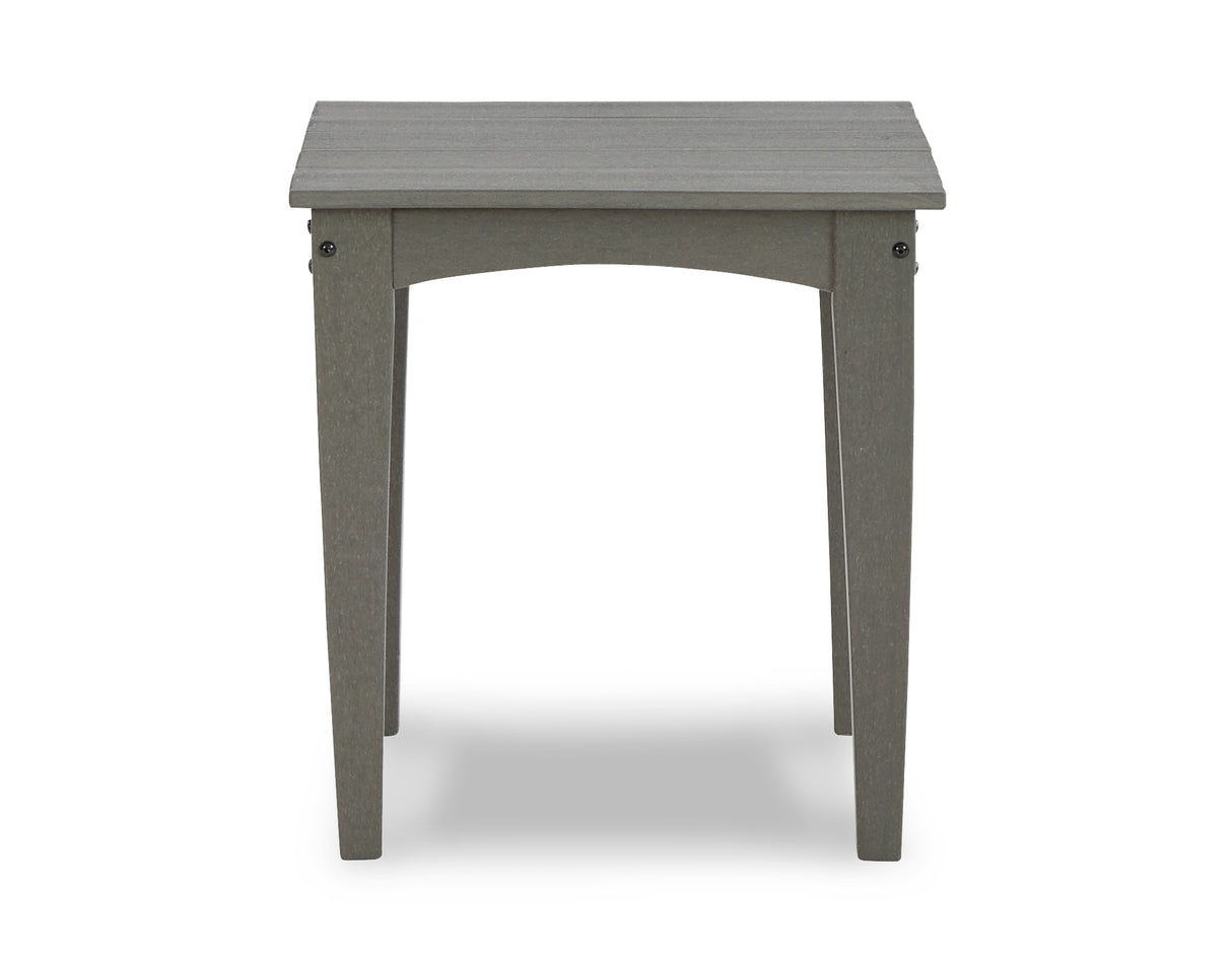 Visola Outdoor Sofa and Loveseat with 2 Lounge Chairs and End Table in Gray from Ashley Furniture - Luna Furniture
