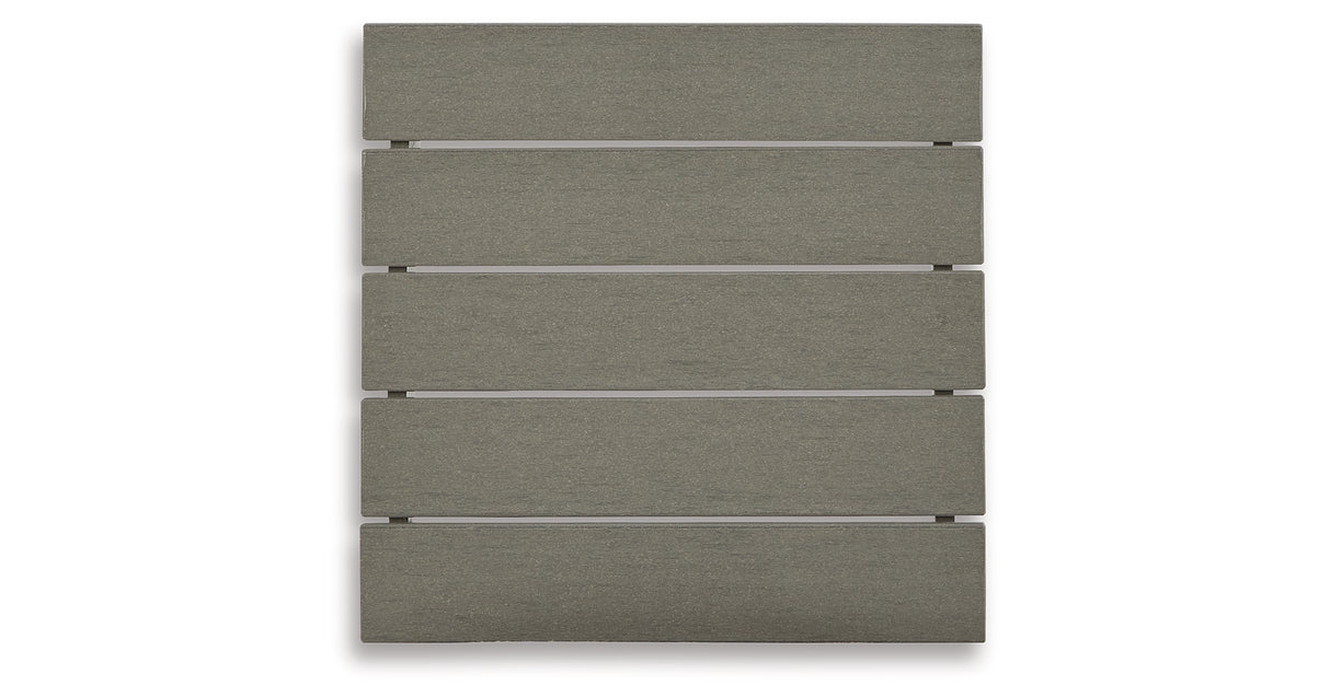 Visola Outdoor Coffee Table with 2 End Tables in Gray from Ashley Furniture - Luna Furniture