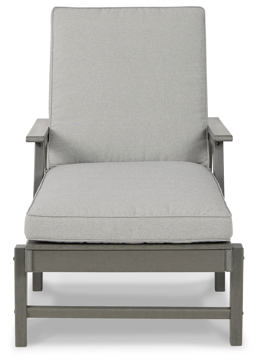 Visola Gray Chaise Lounge with Cushion from Ashley - Luna Furniture