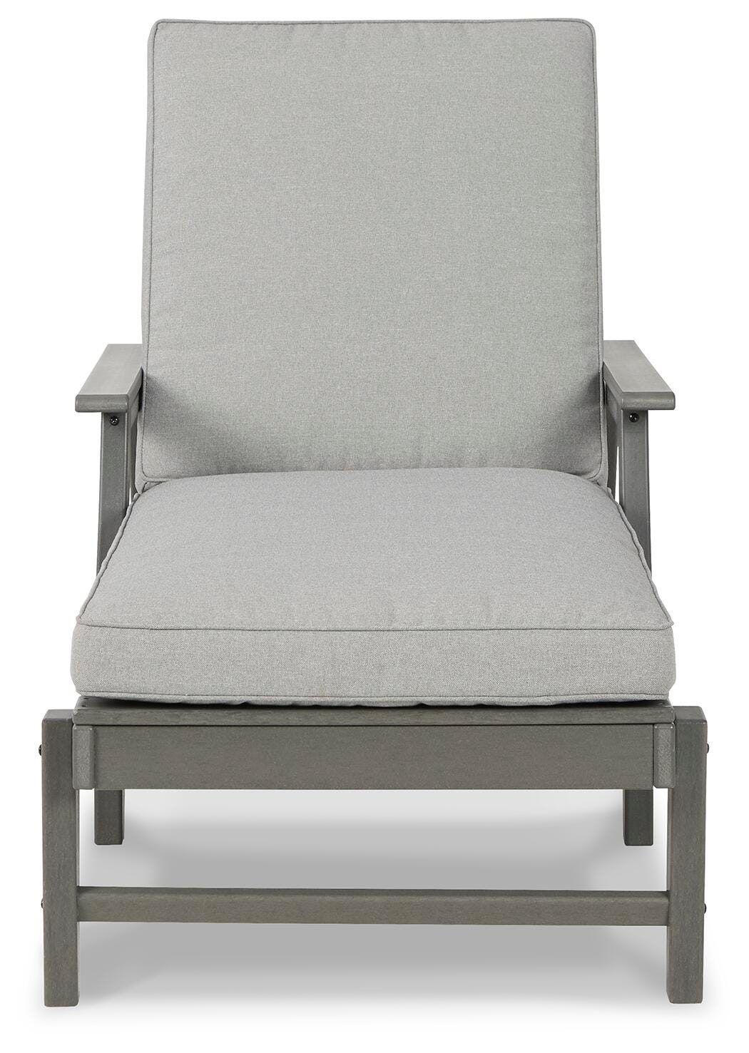 Visola Gray Chaise Lounge with Cushion from Ashley - Luna Furniture