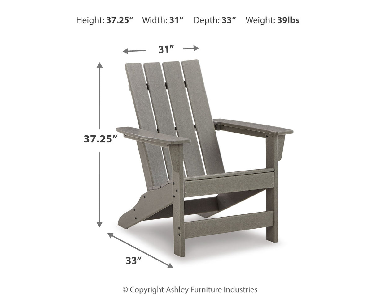 Visola Gray Adirondack Chair from Ashley Furniture - Luna Furniture