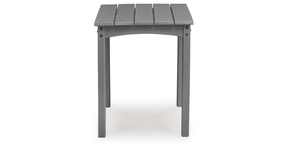 Cove Beach Gray Outdoor End Table from Ashley Furniture - Luna Furniture