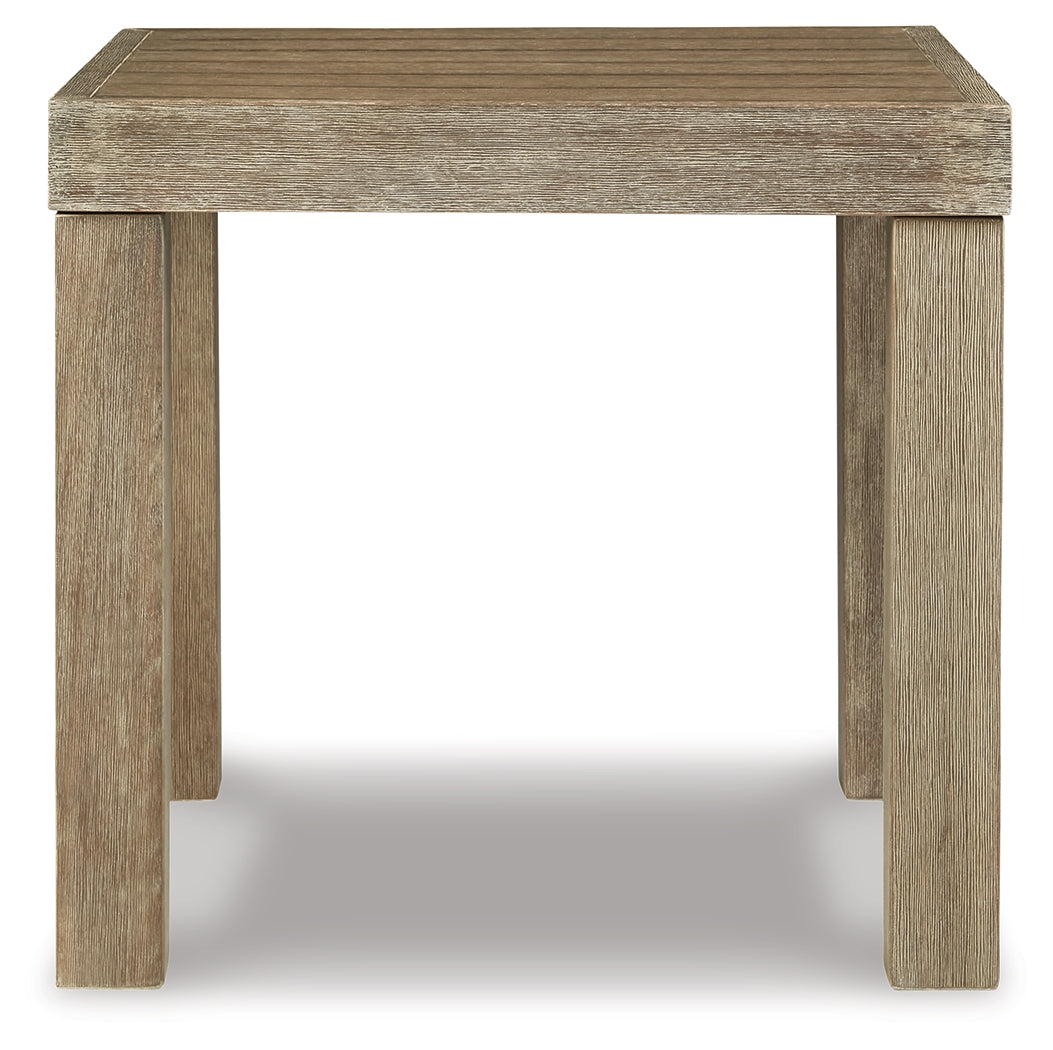 Silo Point Brown Outdoor End Table from Ashley - Luna Furniture