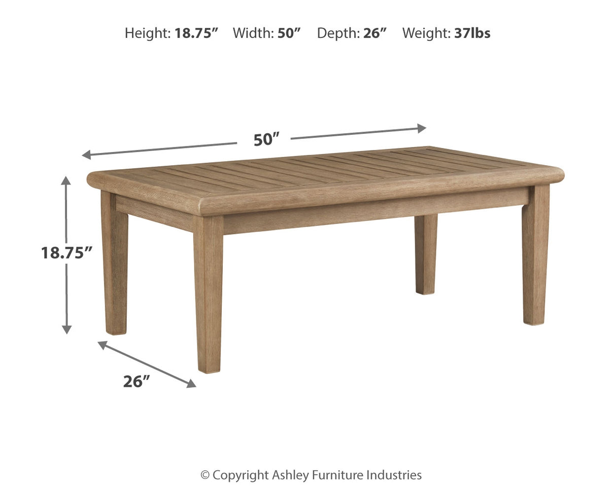 Gerianne Grayish Brown Coffee Table from Ashley Furniture - Luna Furniture