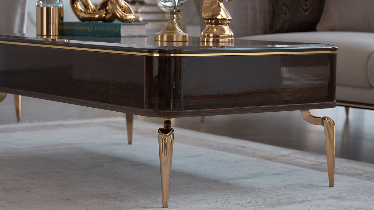 Plaza Walnut Coffee Table from Bellona - Luna Furniture
