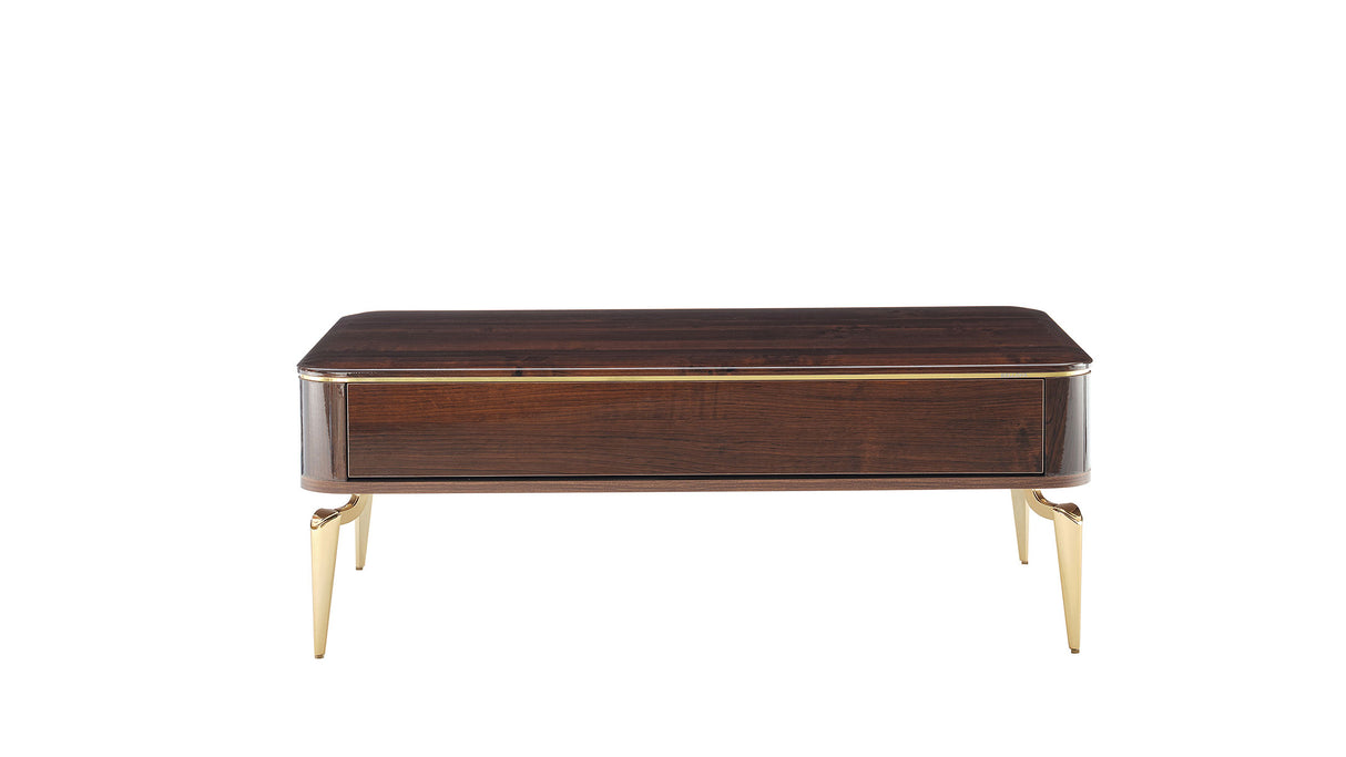 Plaza Walnut Coffee Table from Bellona - Luna Furniture
