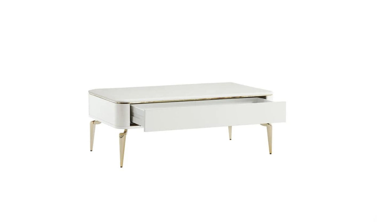 Plaza Ivory Coffee Table from Bellona - Luna Furniture