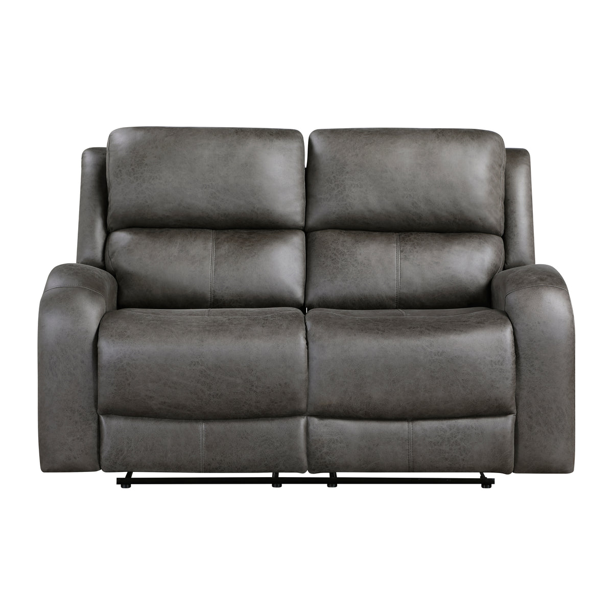 Pagosa Gray Double Reclining Living Room Set from Homelegance - Luna Furniture