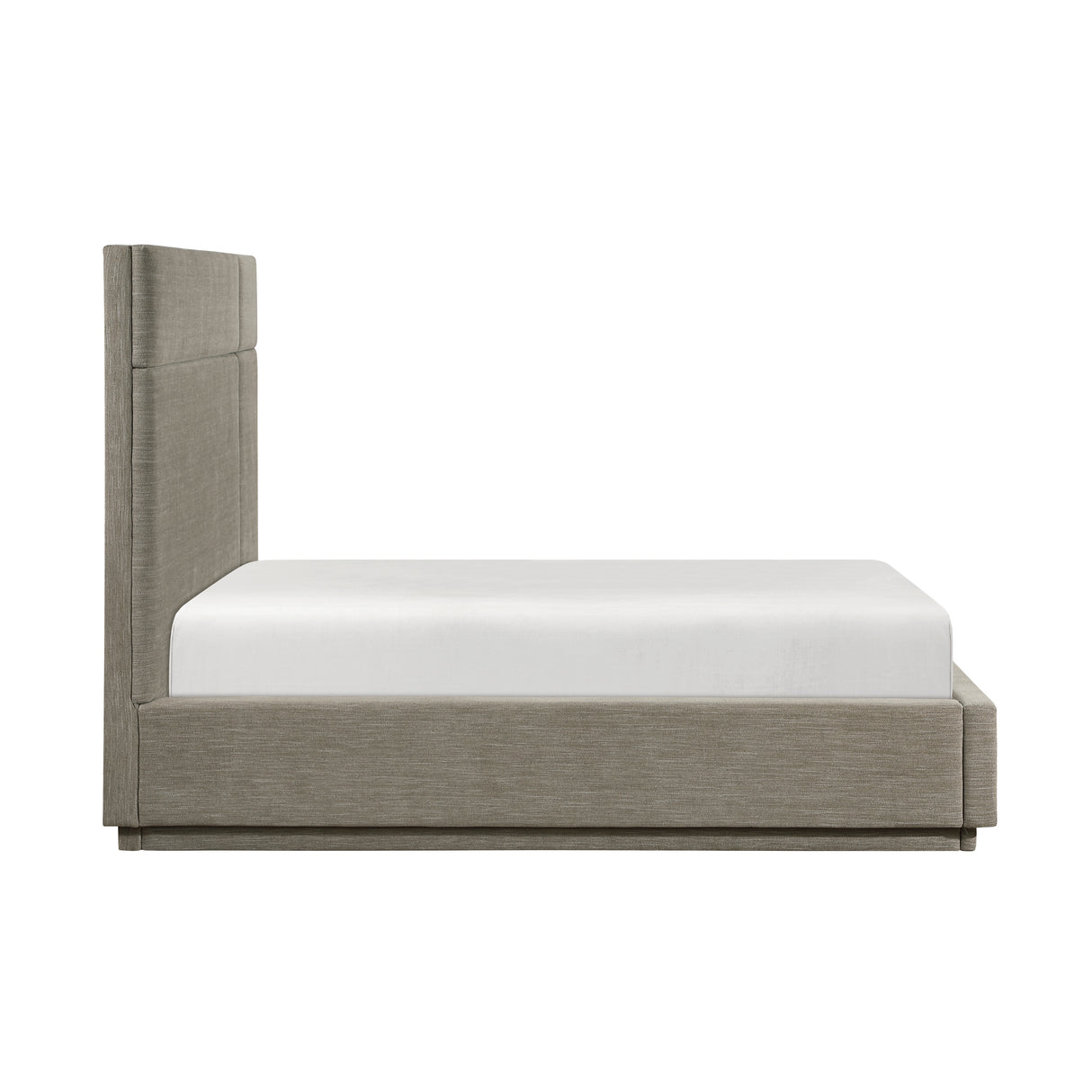 Paola Forest Green Eastern King Upholstered Platform Bed from Homelegance - Luna Furniture