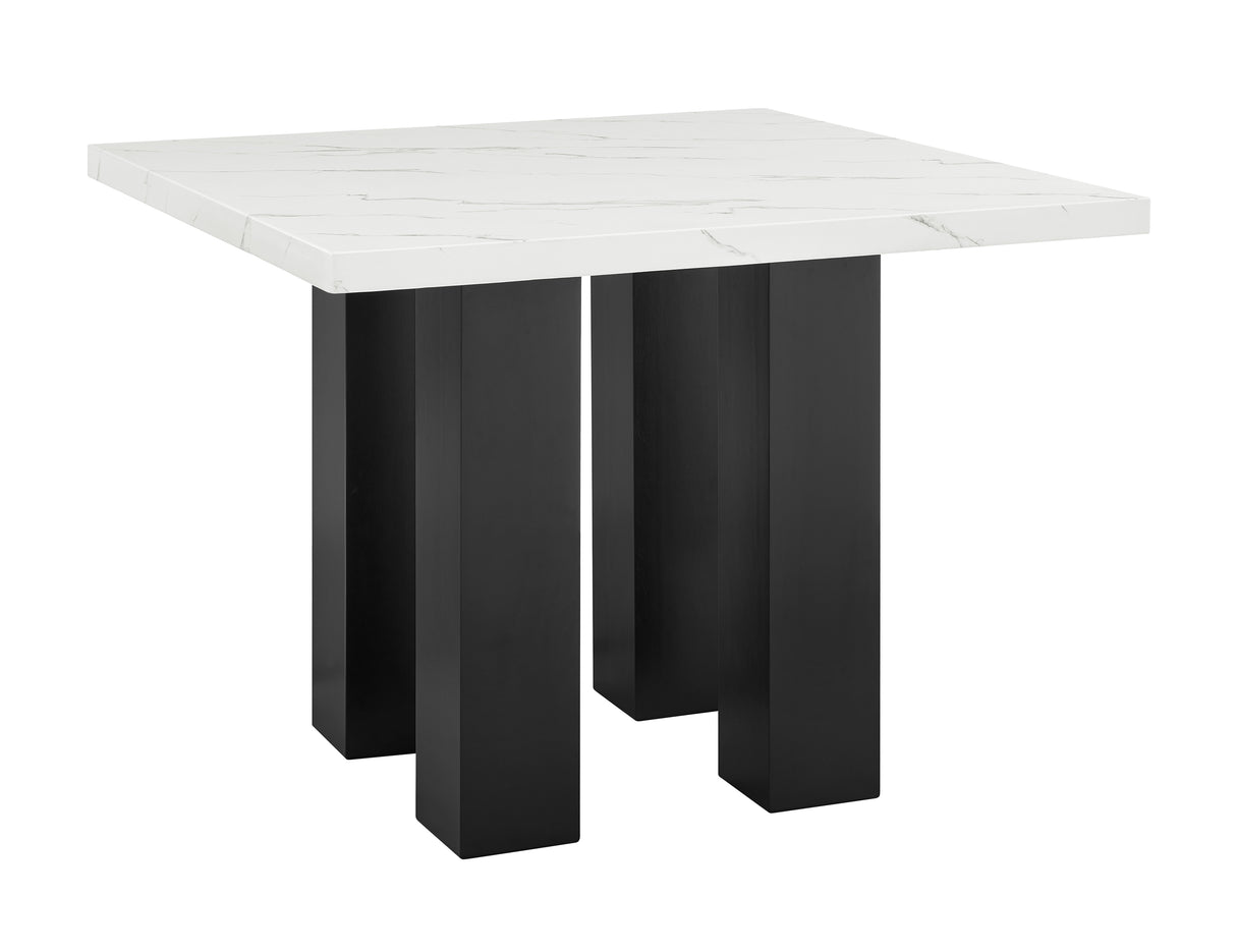 Parkside Black/White Counter Height Dining Table from Crown Mark - Luna Furniture