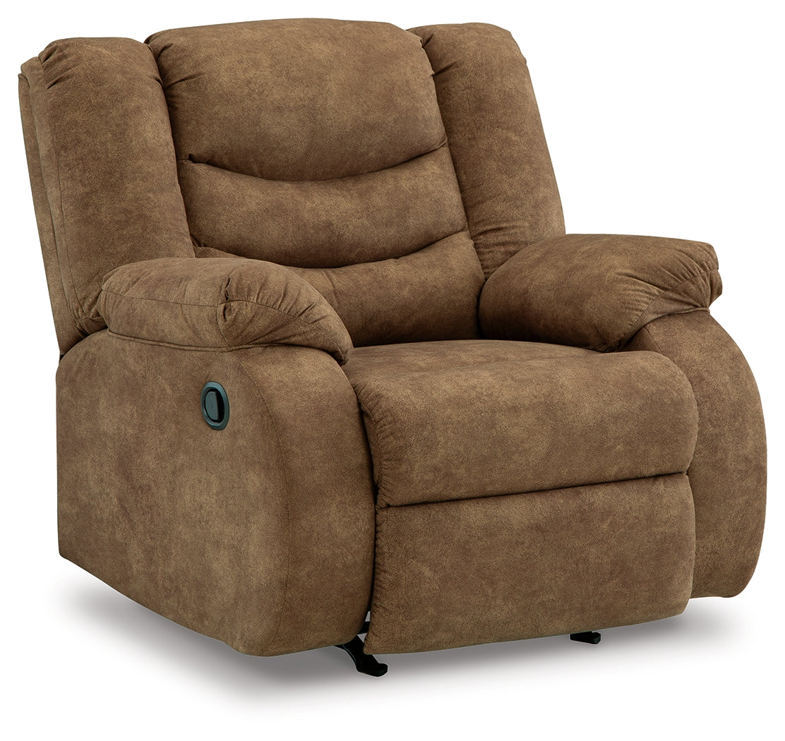 Partymate 2-Piece Sectional with Recliner in Brindle from Ashley Furniture - Luna Furniture