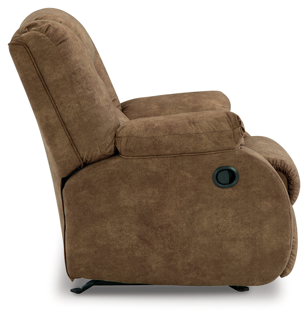 Partymate 2-Piece Sectional with Recliner in Brindle from Ashley Furniture - Luna Furniture