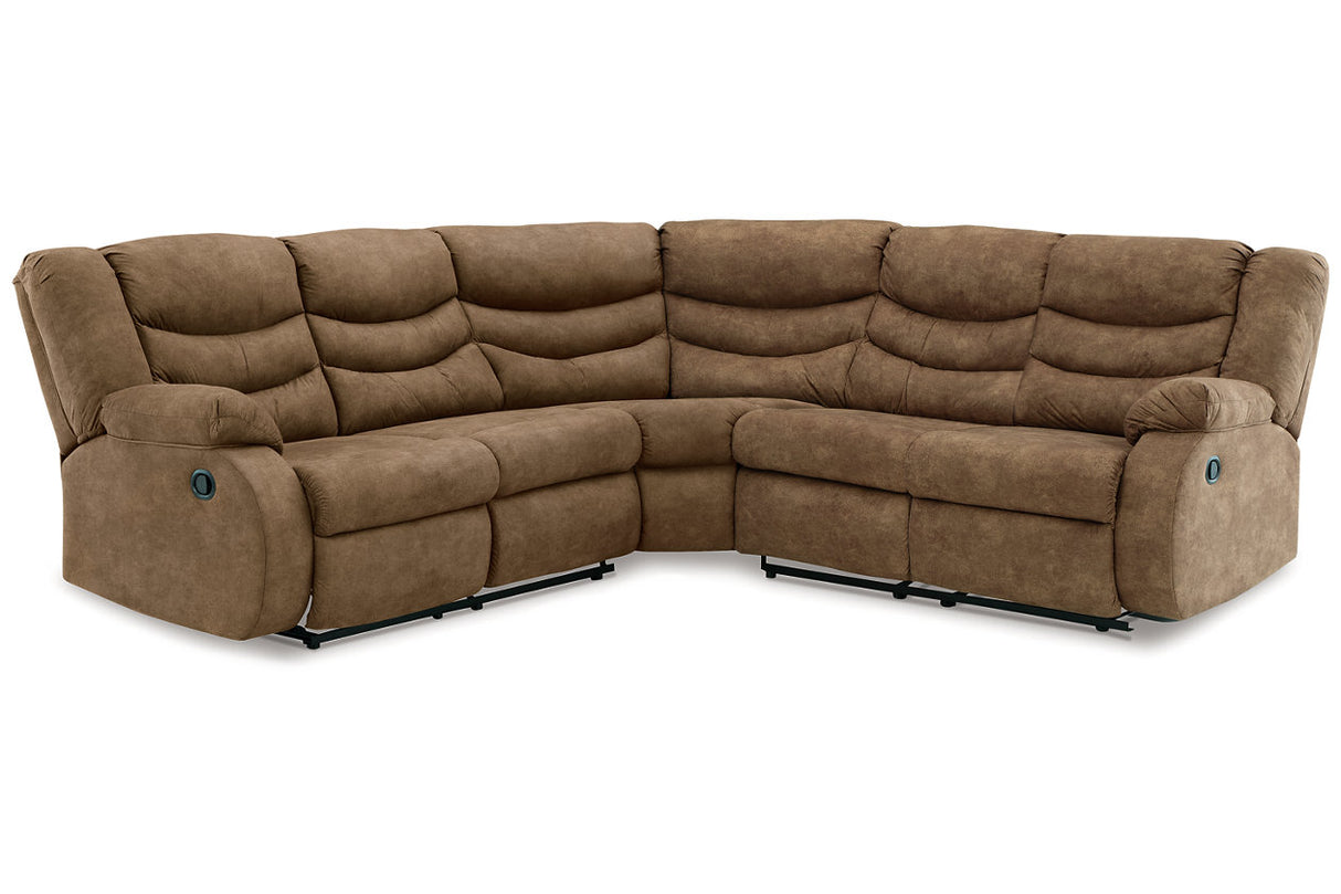 Partymate Brindle 2-Piece Reclining Sectional from Ashley - Luna Furniture