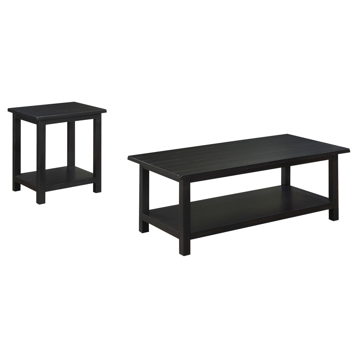 Payne Distressed Java 2-Piece Coffee and End Table Set from Coaster - Luna Furniture