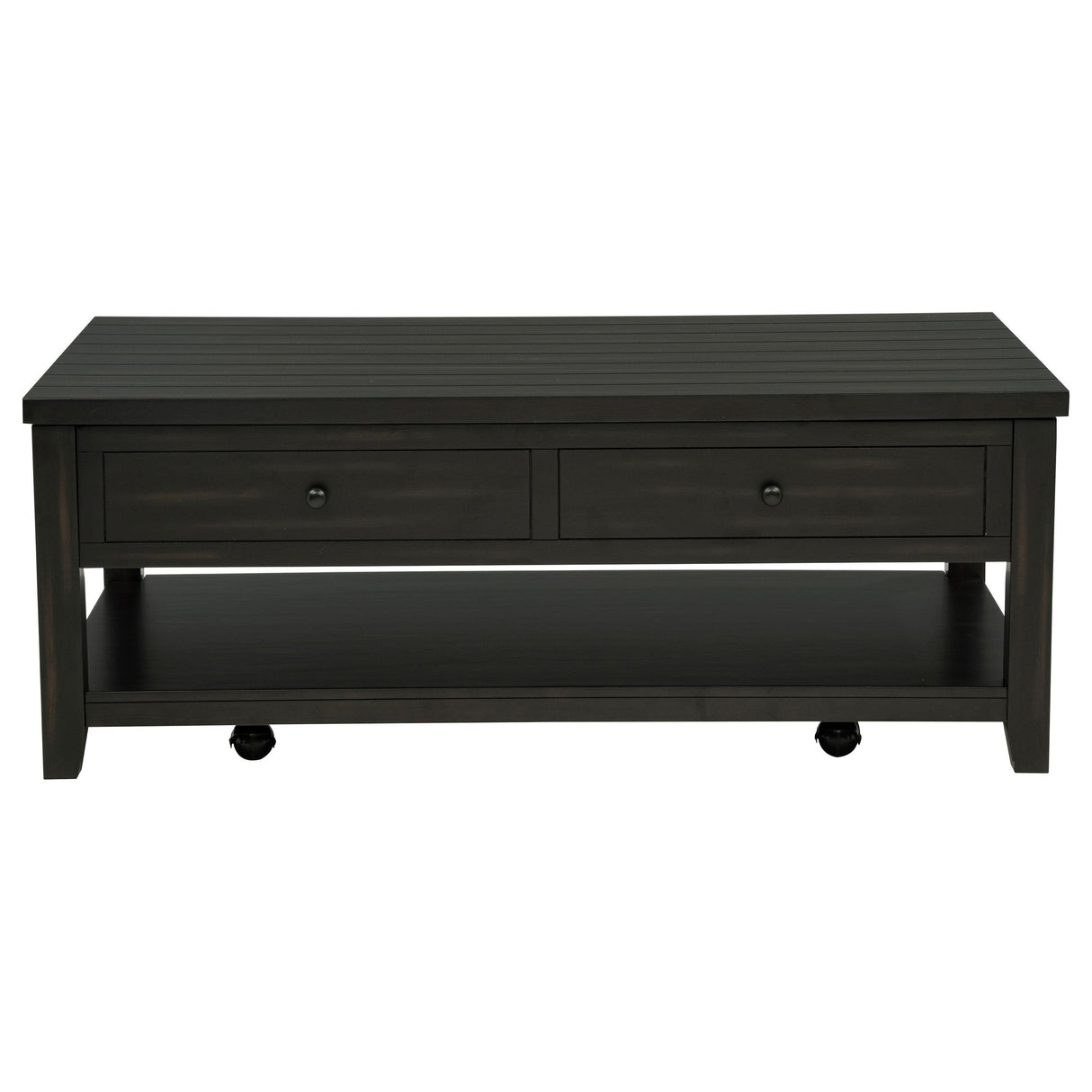 Payne Distressed Java 48-inch Mobile Lift Top Coffee Table from Coaster - Luna Furniture